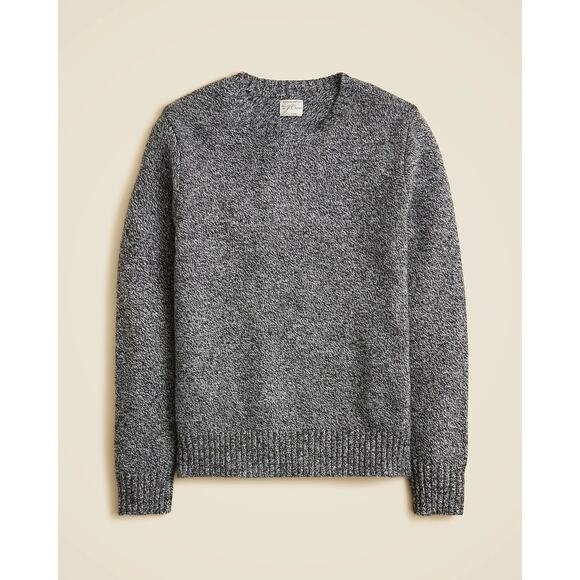 J. Crew Tops - J Crew Rugged Merino Knit Wool Sweater Slouchy Quiet Luxury Gray Pullover Size M